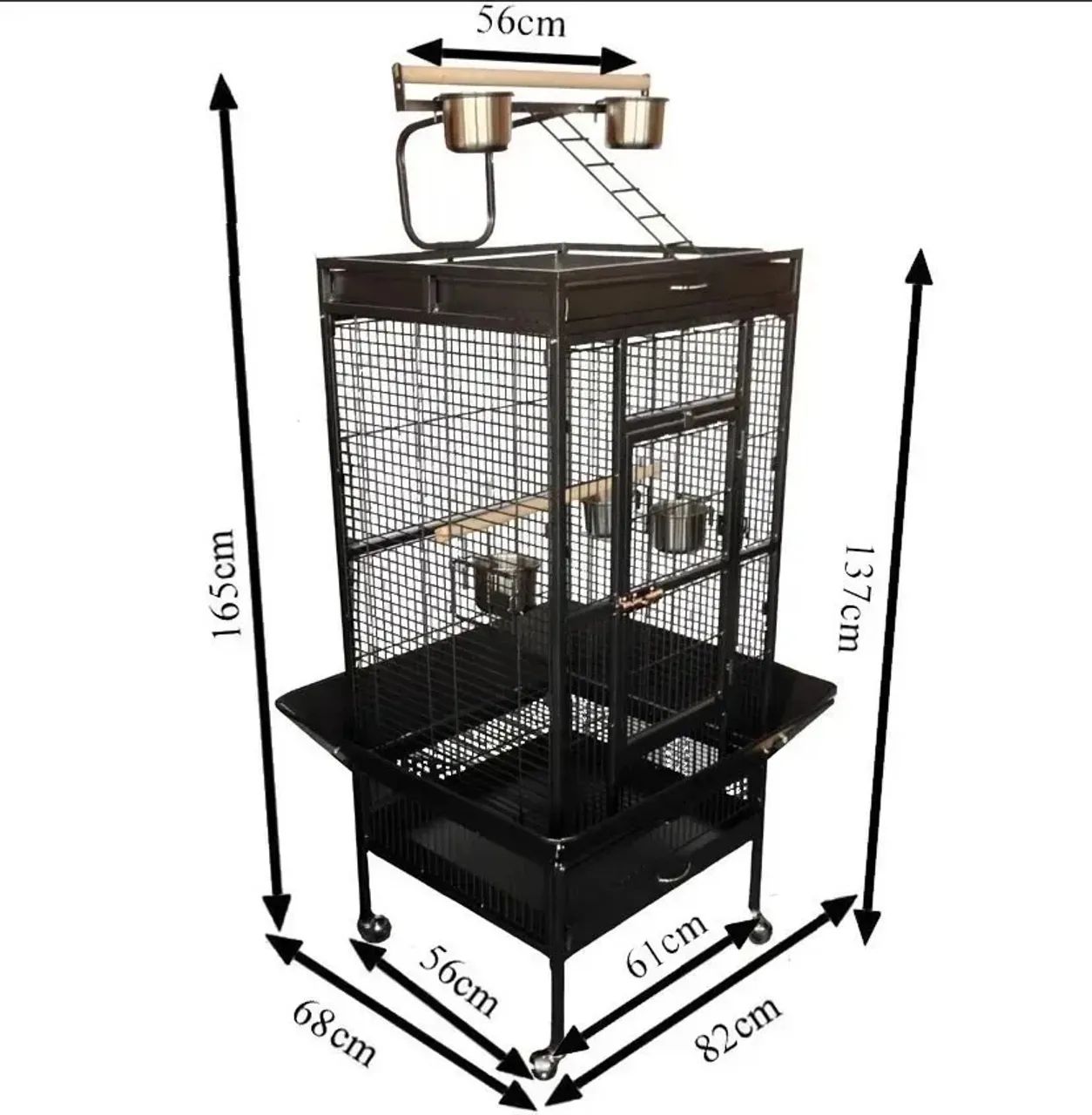 Gaiola média (Perfeito estado) Para aves de médio e grande porte) - Foto 2