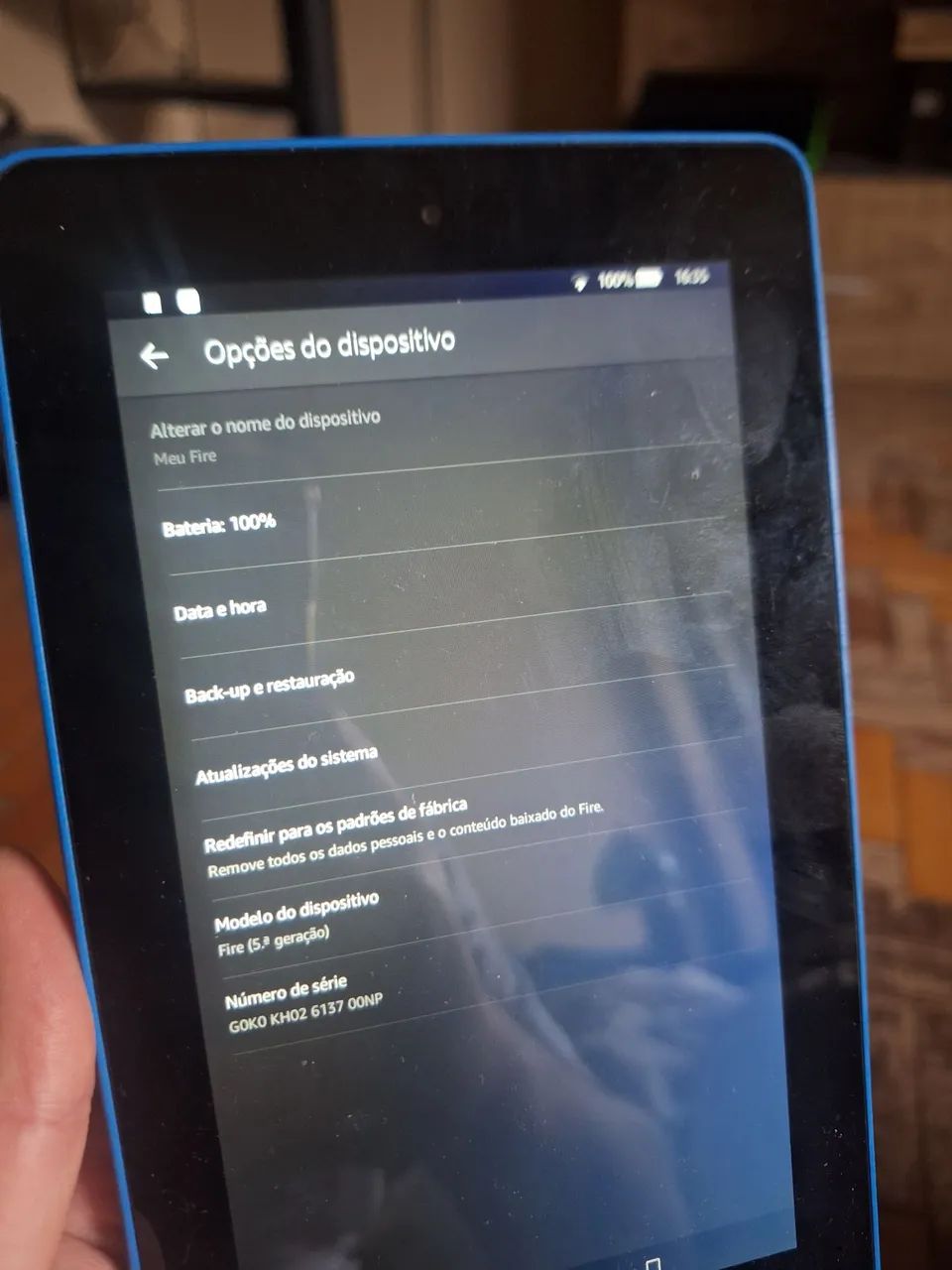 Tablet Amazon Fire 7 (5ª Geração) Azul 8GB - Funcionando Perfeitamente - Foto 2