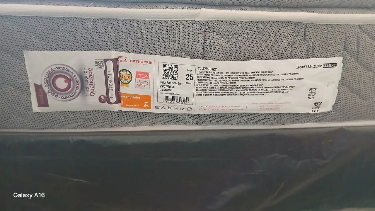 Colchão casal orthocrim com box - Foto 3