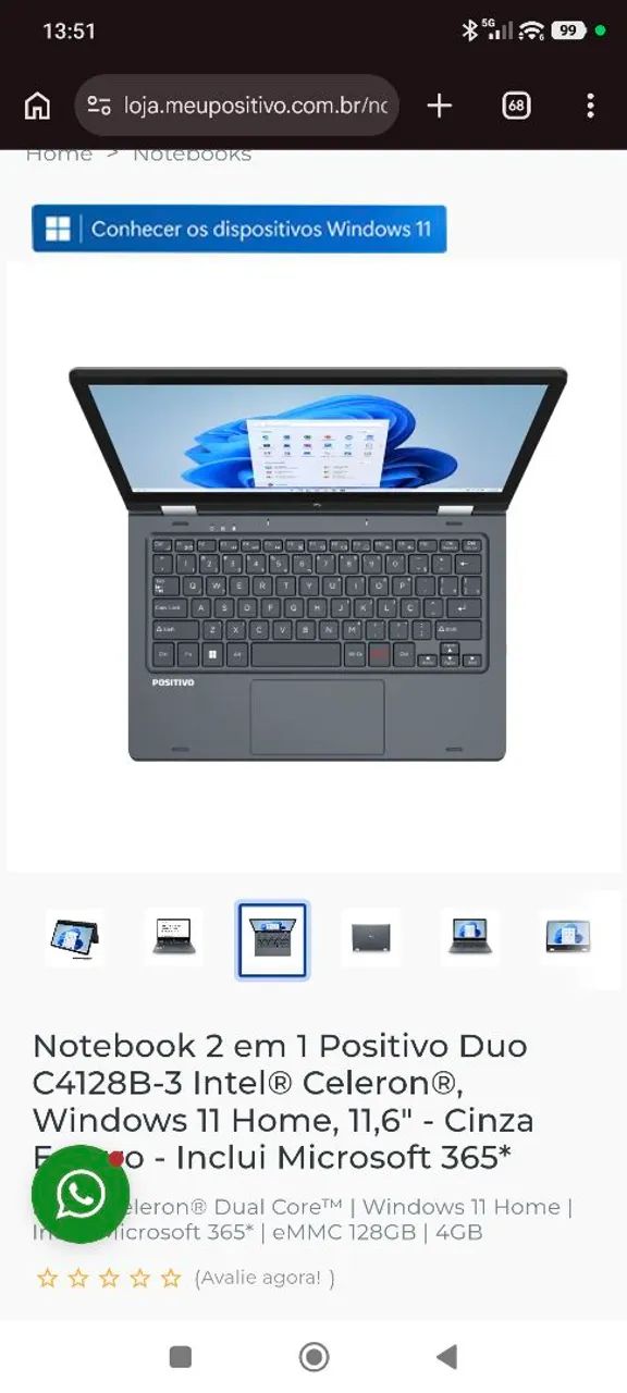 Notebook 2 em 1 Positivo - Foto 3