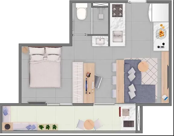 PLANTA 31m²