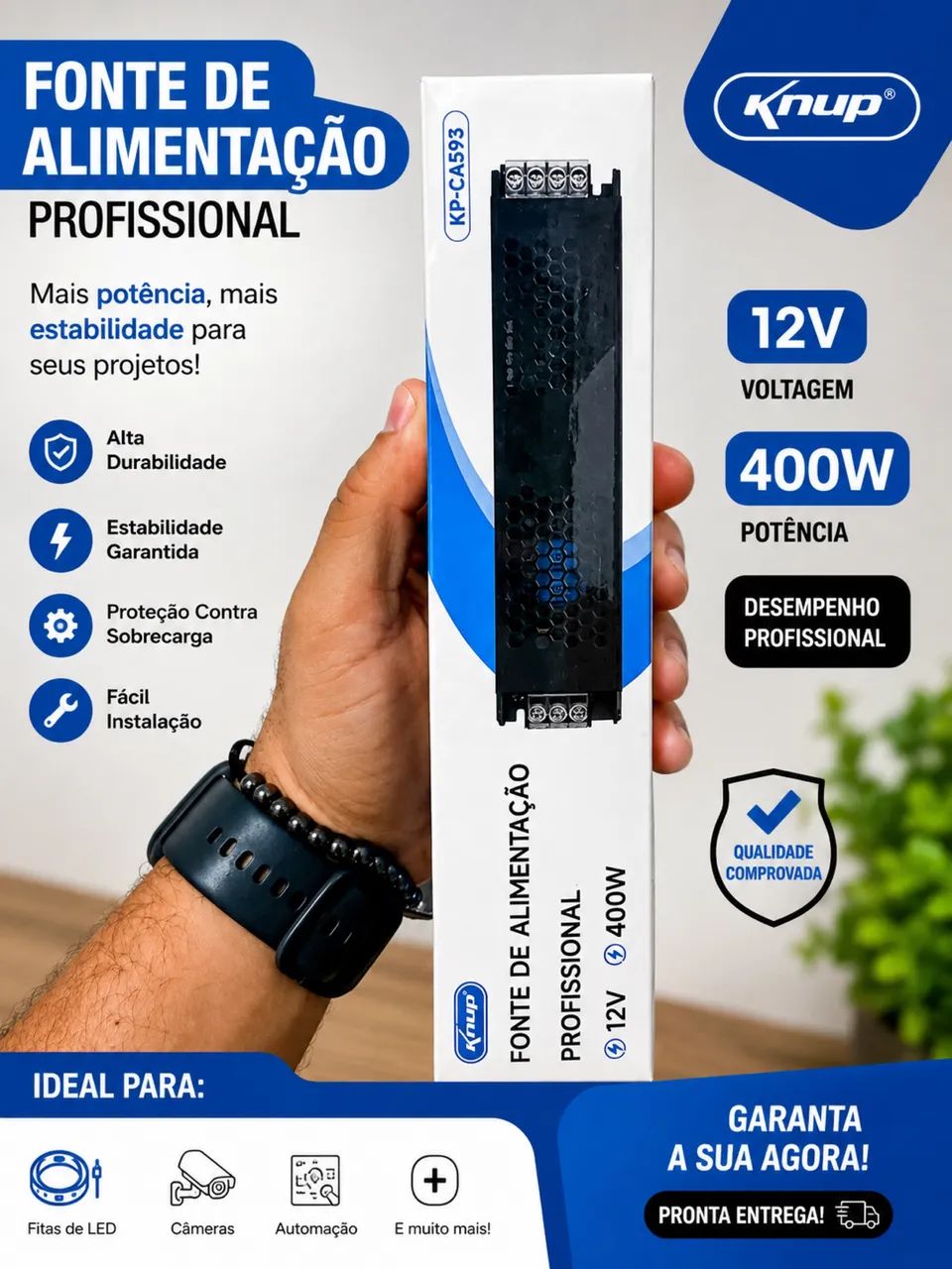 Fonte alimentação KP CA 593 - Foto 2