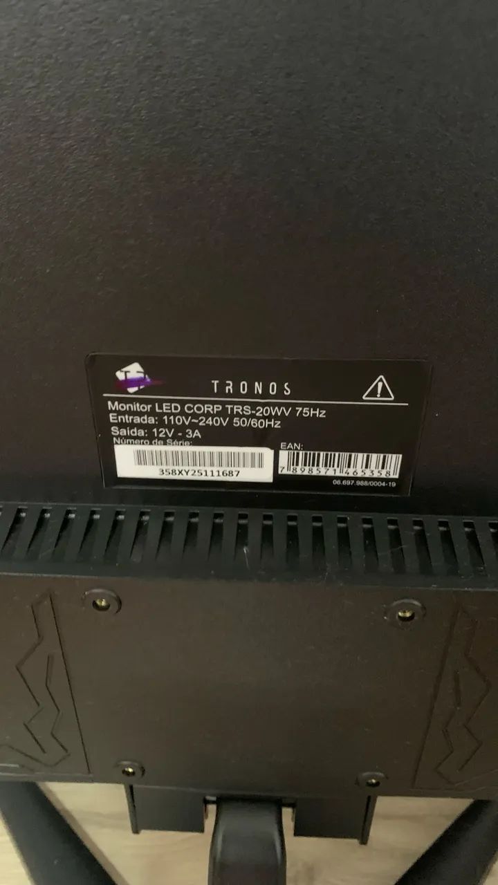 monitor led tronos 20 polegadas preto - Foto 5