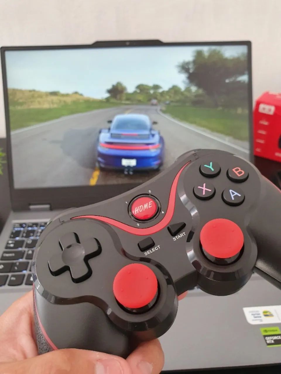 Controle Bluetooth X3 Compatível com Android iPhone PC TV - Foto 3