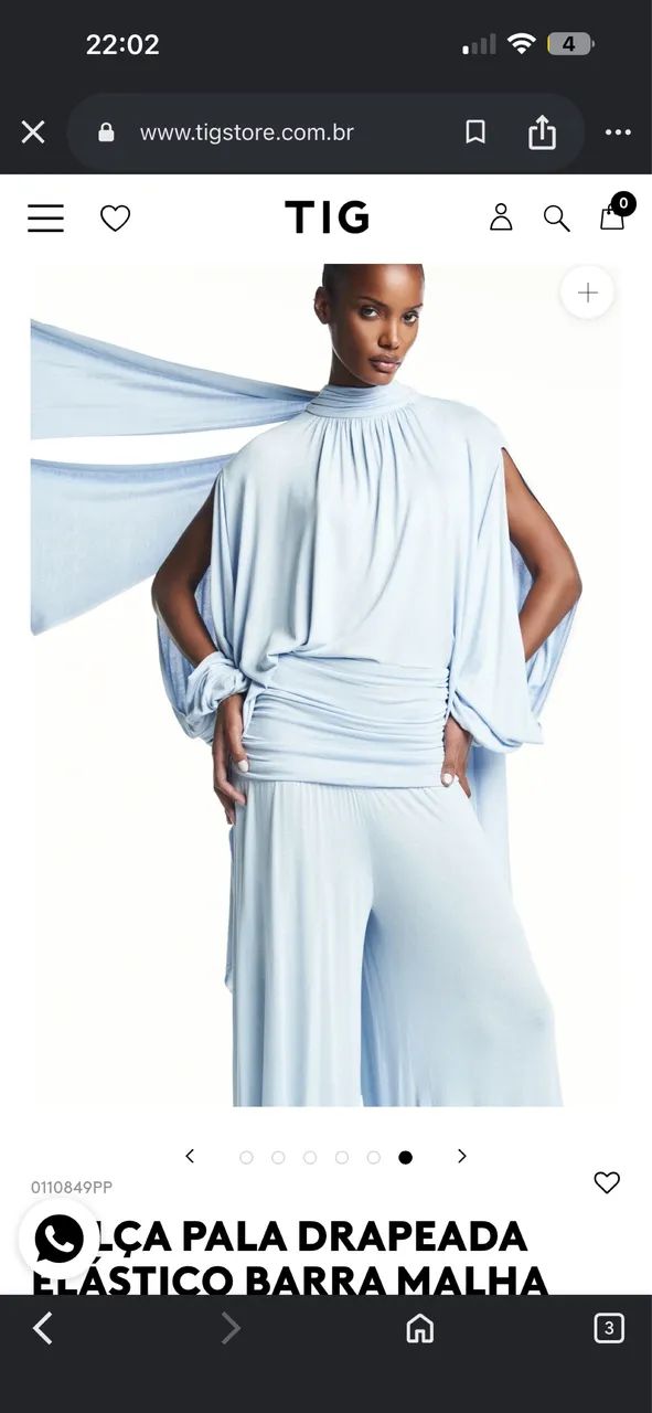 Calça TIG feminina 