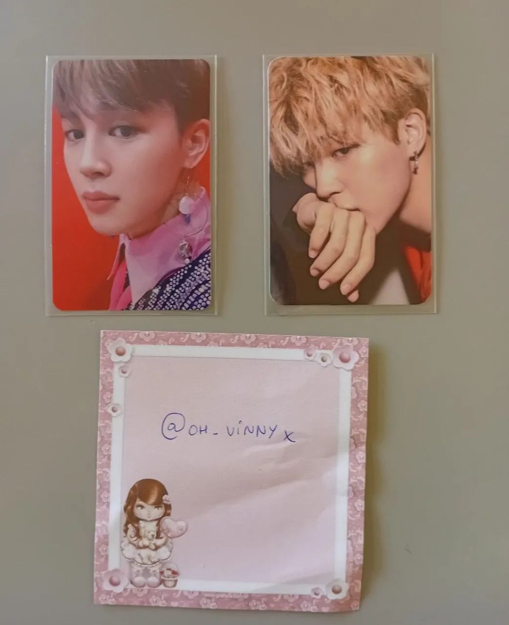 Lote cards originais Jimin BTS