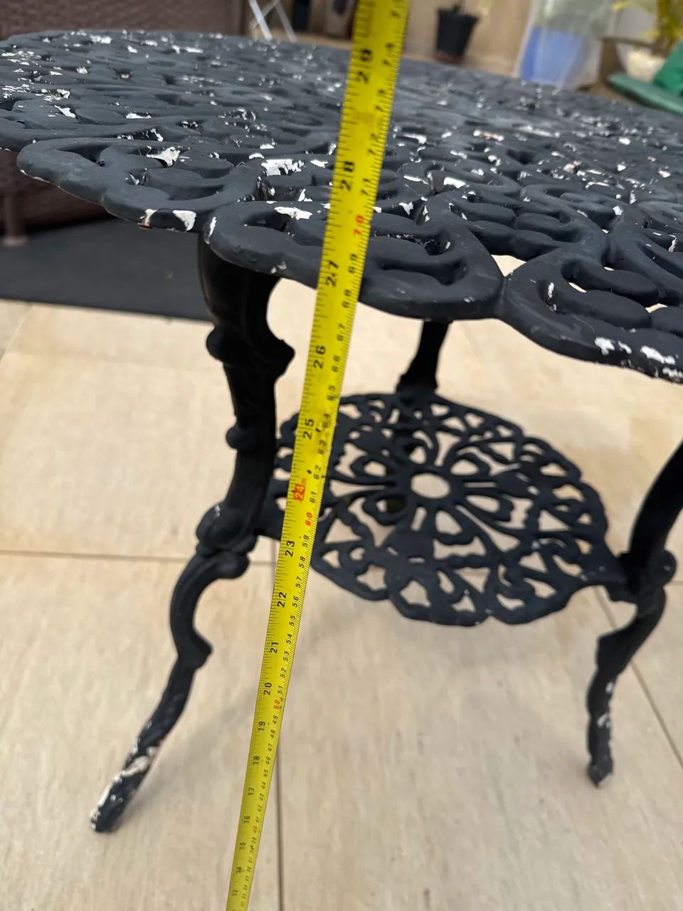 Mesa de alumínio fundido pé quebrado - Foto 4