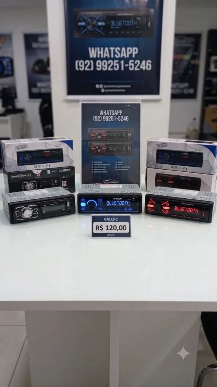 Som com bluetooth para qualquer veículo a pronta entrega  - Foto 2