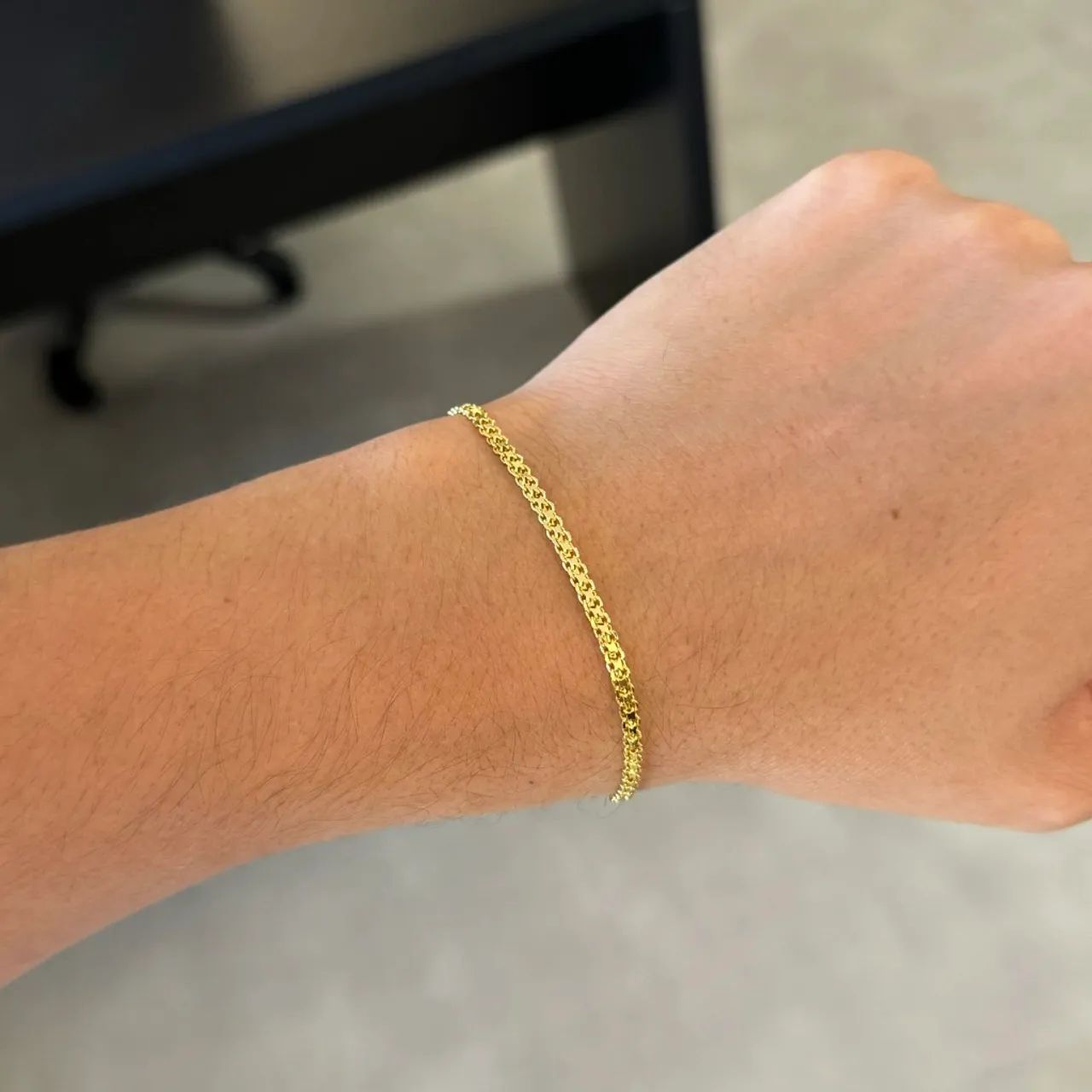 Corrente Pulseira banhada a ouro última und  - Foto 3