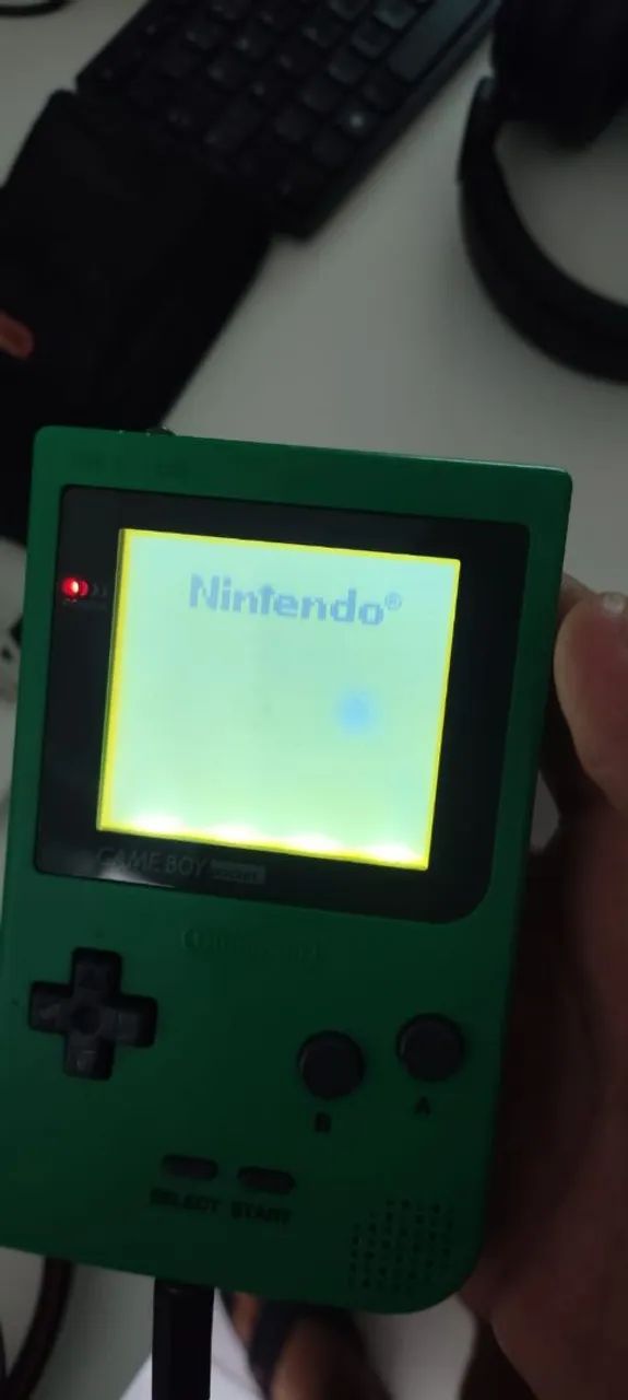 Game Boy pocket com Backligth + cartucho original - Foto 3