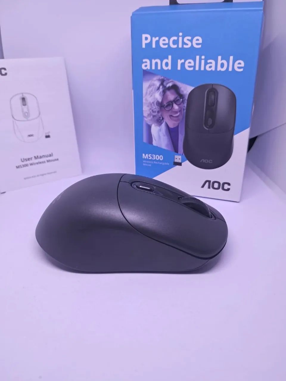Promoção!!! Mouse Sem Fio AOC MS300 1600 DPI - Foto 2