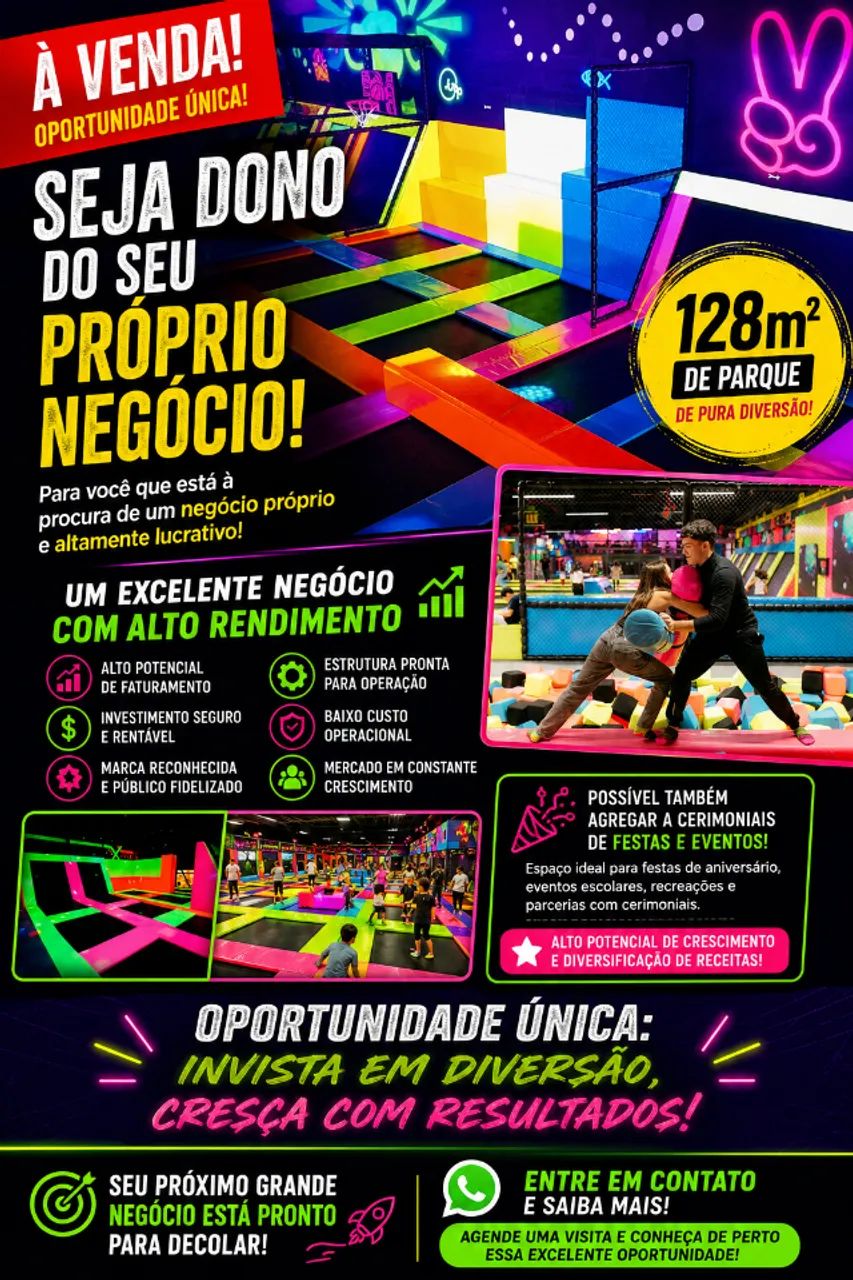 Park de trampolim  completo ? 