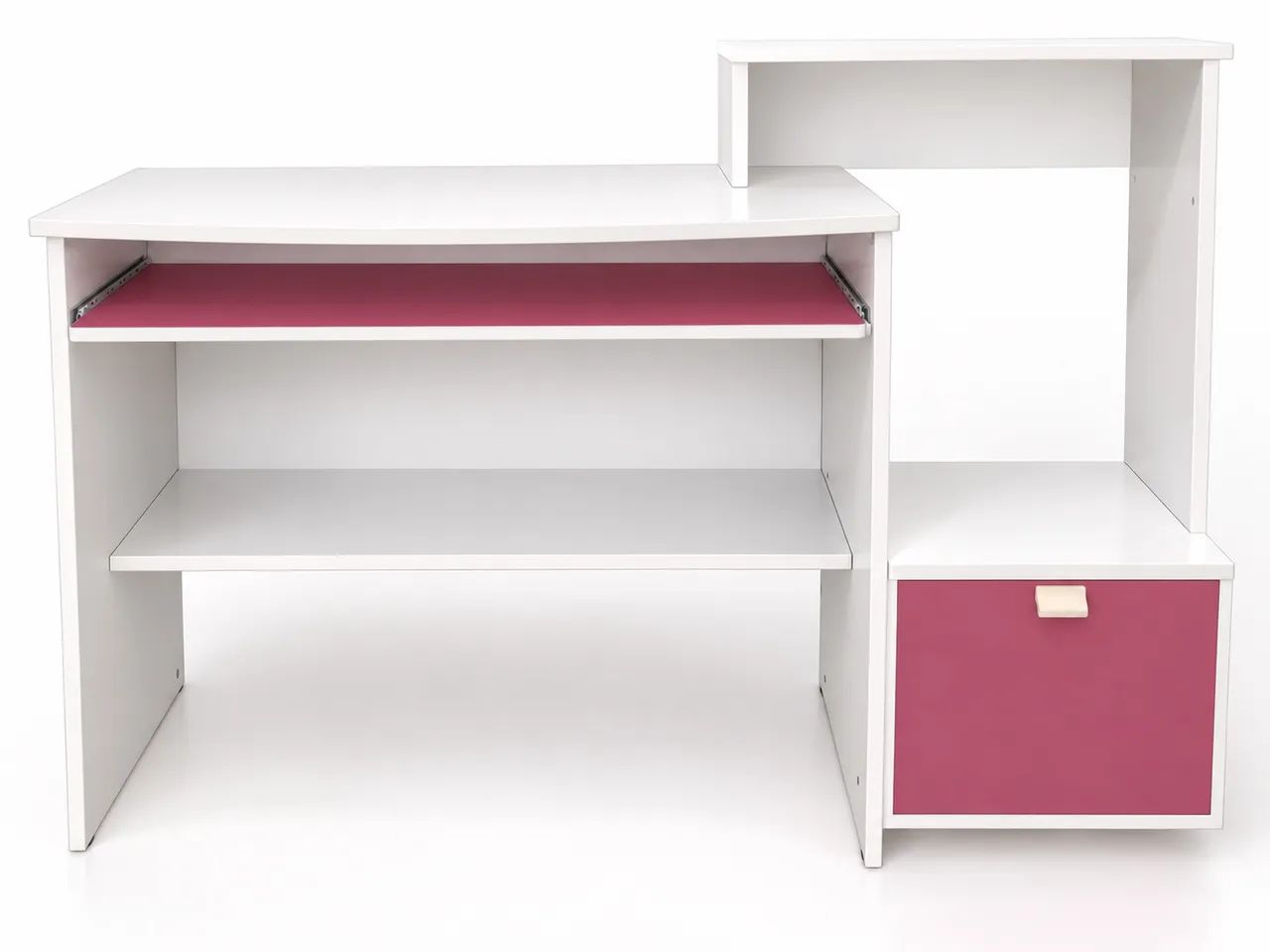 Escrivaninha branca/rosa