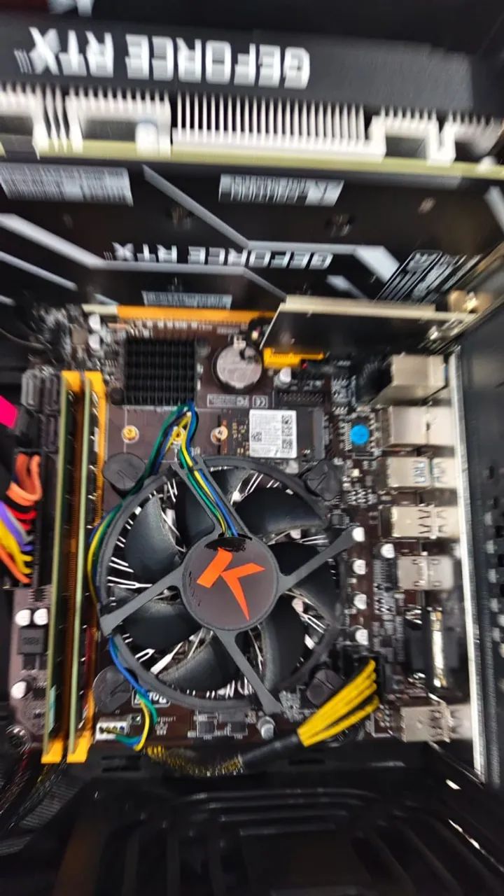 PC Gamer mini atx praticamente novo 64gb de RAM i7 7700 Placa Rtx 3050 6gb - Foto 3