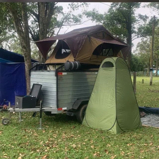Reboque com Barraca de teto Blue camping  - Foto 3