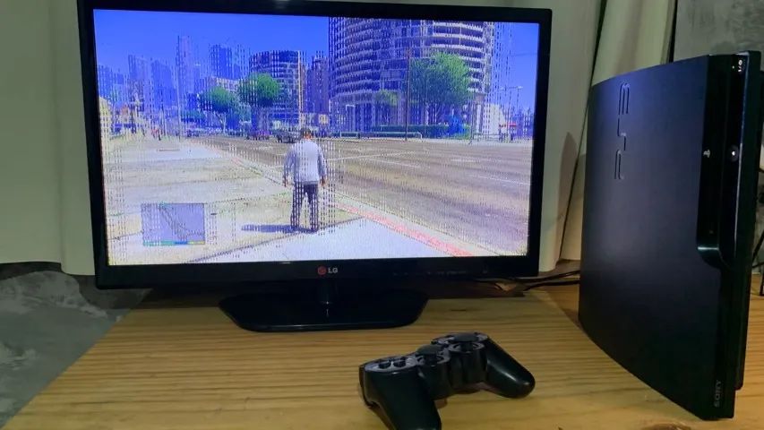 PS3 com controle - Foto 2