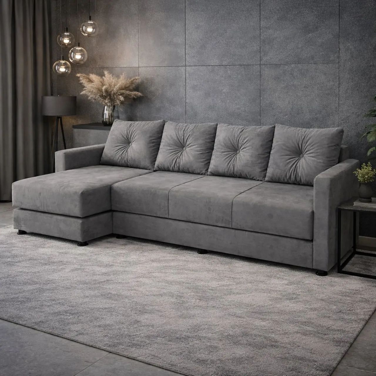 SOFÁ 4 lugares MODERNO, abre CAMAS (inclui CHAISE) - Foto 5