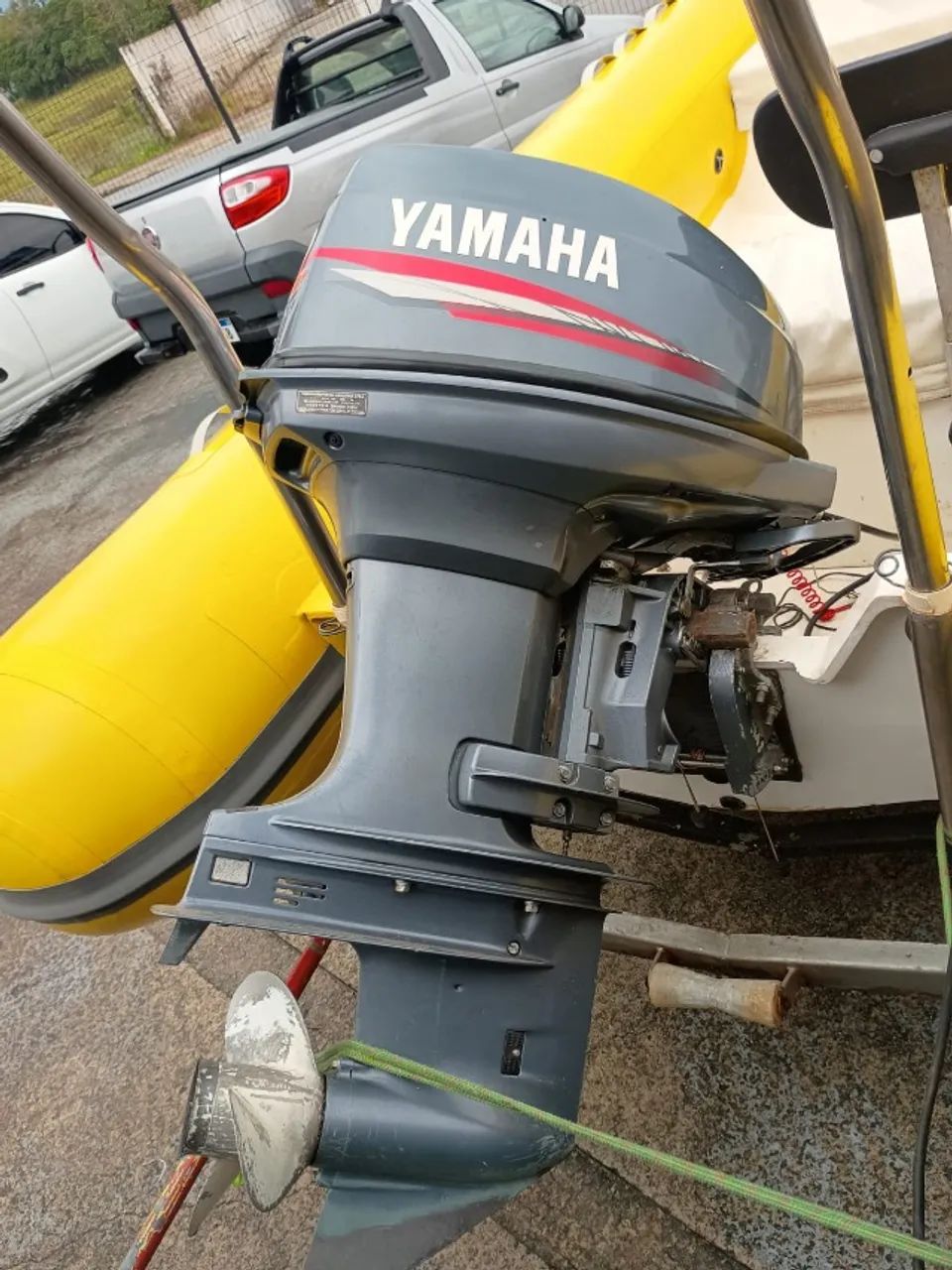 reboque+bote com motor yamaha 40hp - Foto 3