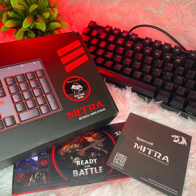 Red Dragon Mitra Teclado 100% - Switch Marrom