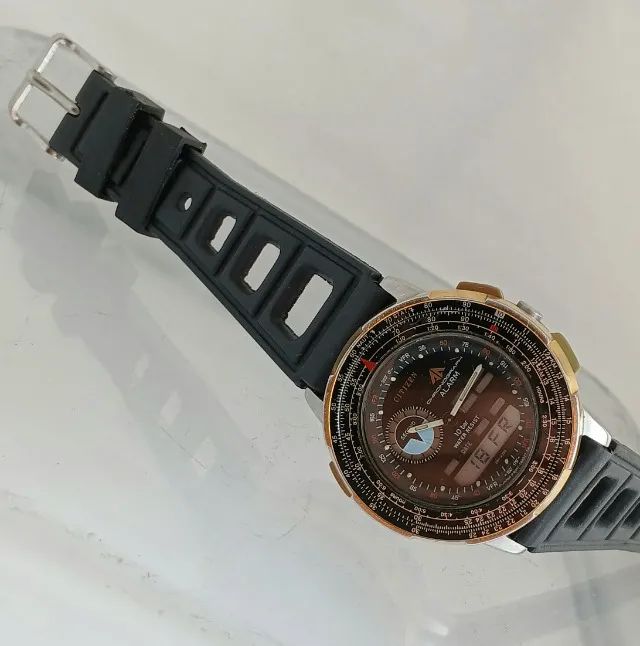 Citizen Wingman 8945 Série Ouro Antigo - Não é Surf Diver Combo