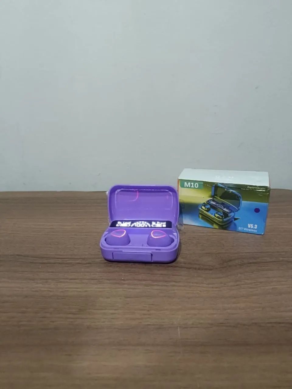 Fone bluetooth M10 -PRETO E ROXO  - Foto 2