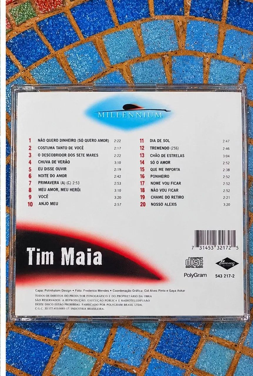 CD Tim Maia - Millennium  - Foto 3