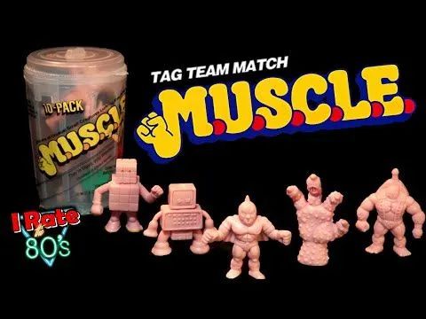 Action Figures estilo M.U.S.C.L.E. - Miniatura anos 80