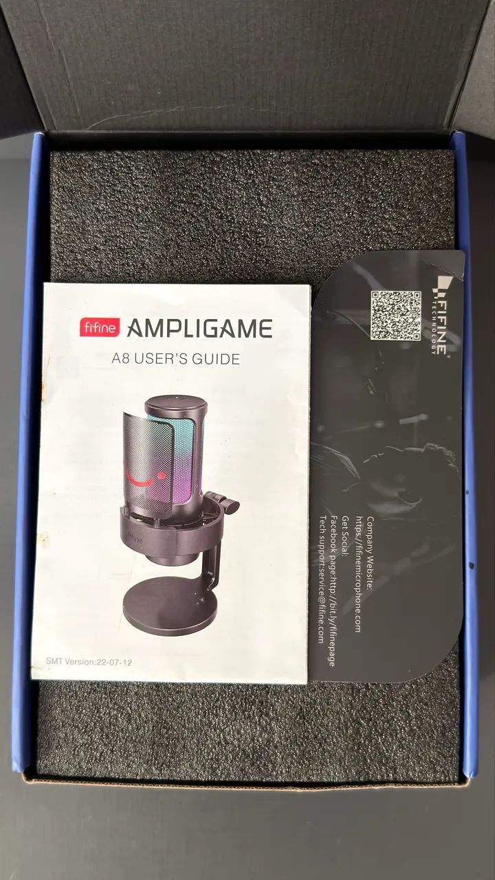 Microfone Fifine - Ampligame A8 RGB - Foto 3