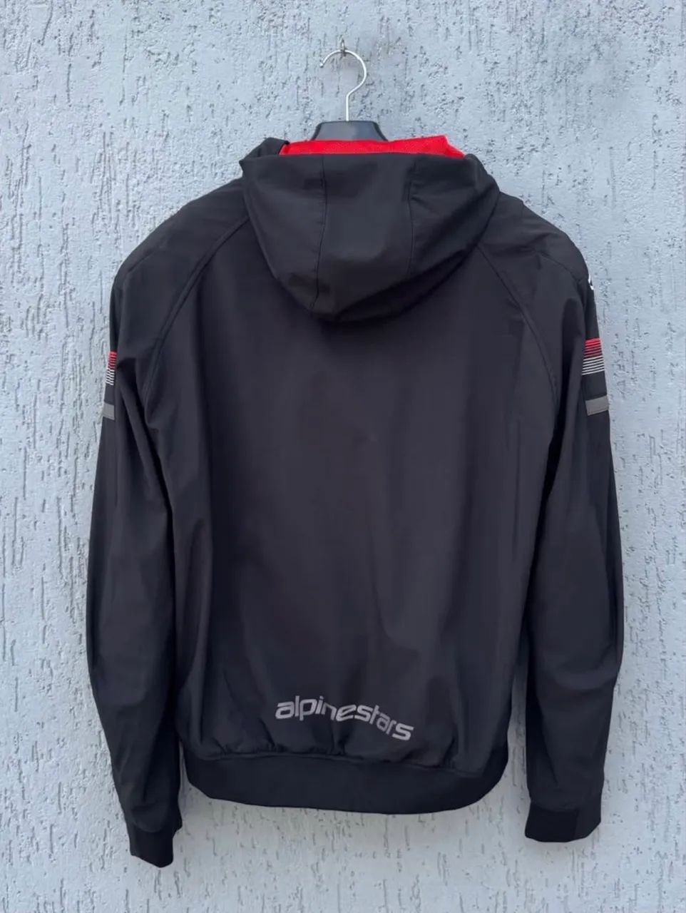Jaqueta Alpinestars Sektor V2 Tech Hoodie Preto/vermelho - Tamanho
