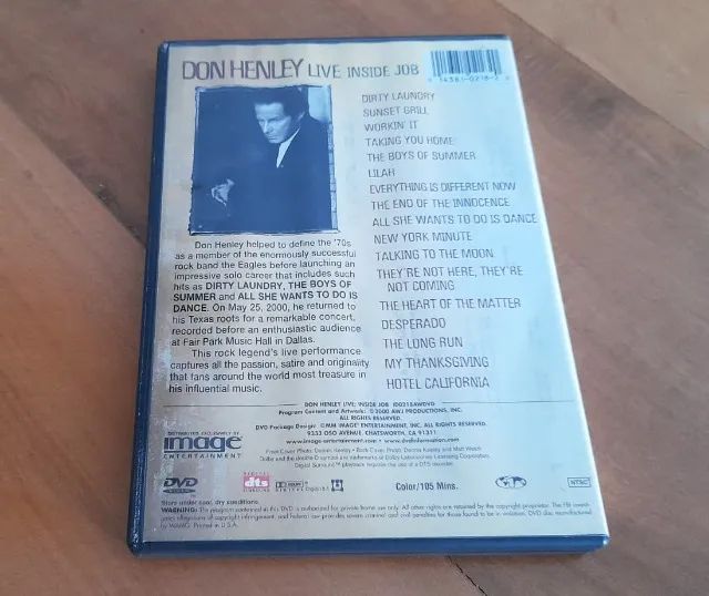 DVD Don Henley Live Inside Job - Foto 3