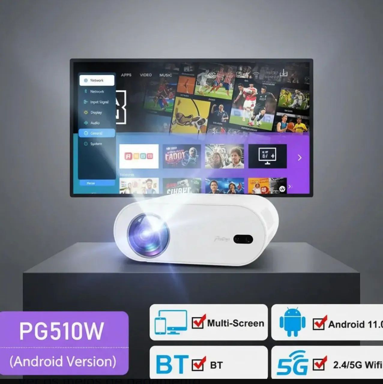 Projetor PG510W ProGaga