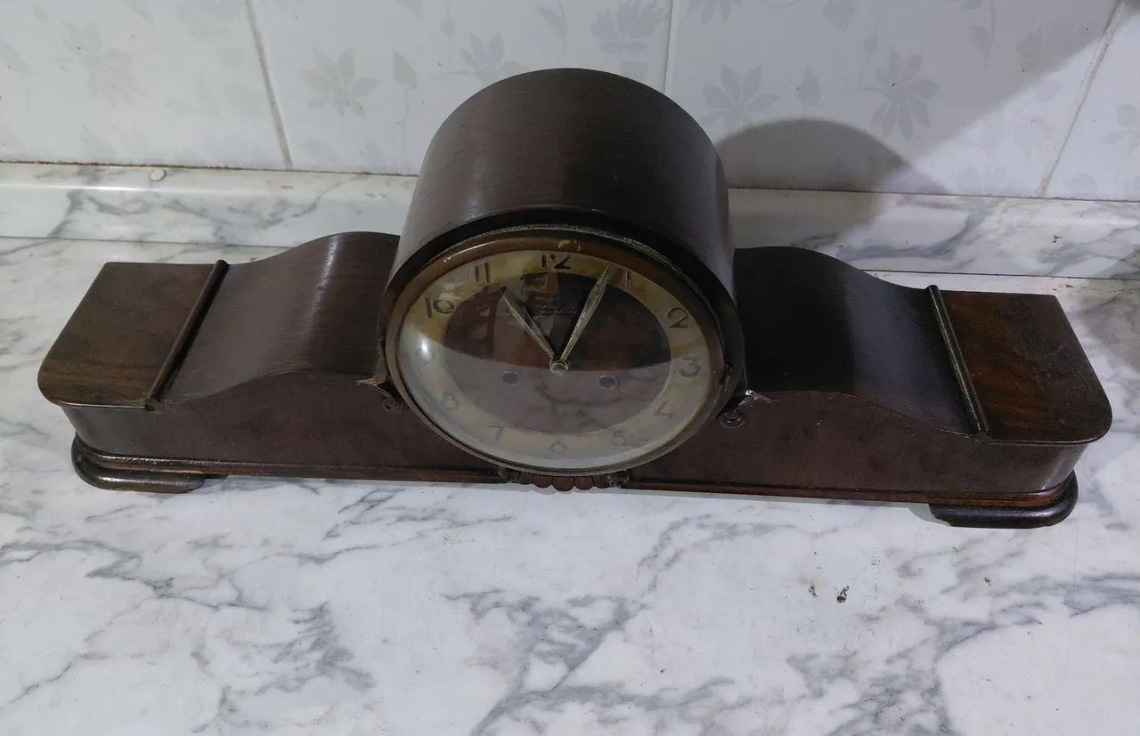 VD Antiguidade Relógio De Mesa Carrilhão  - Foto 4