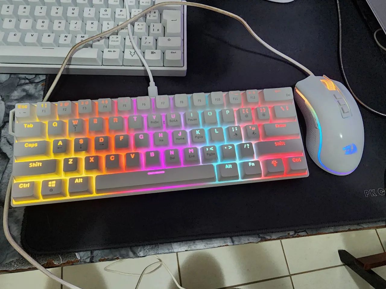 Vendo teclado ajjaz nk61 e mouse redragon cobra - Foto 3