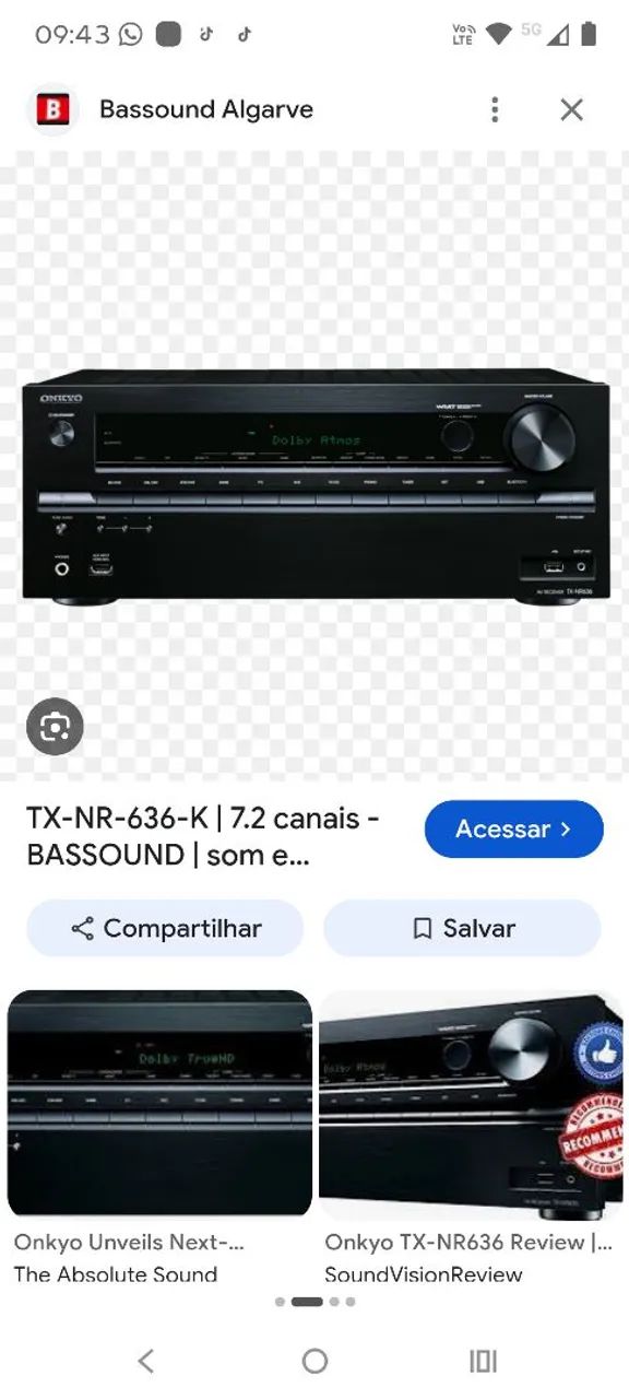 Reciver- ONKYO TX-NR 636 - Foto 3