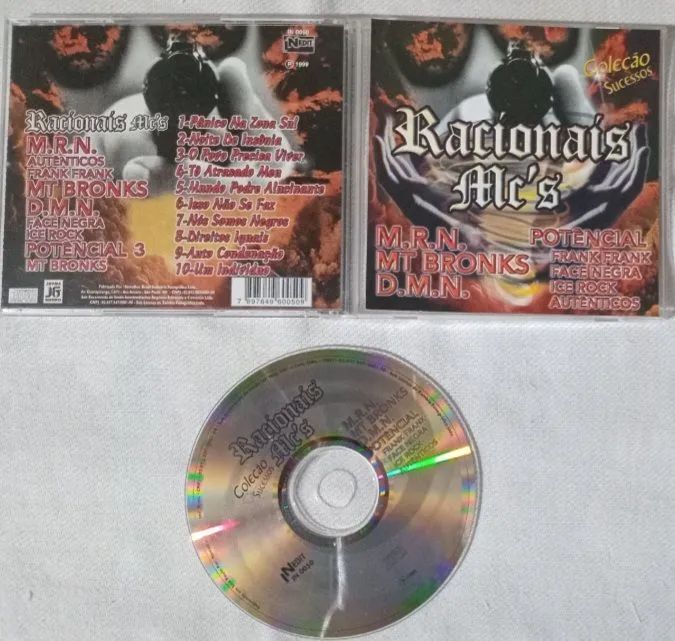 cd Rap Nacional Coletanea (Racionais e outros) Raridade Usado