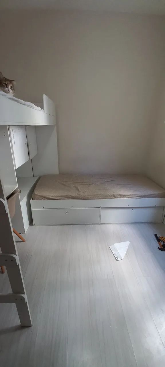 Beliche com cama auxiliar, escrivaninha integrada.  - Foto 2