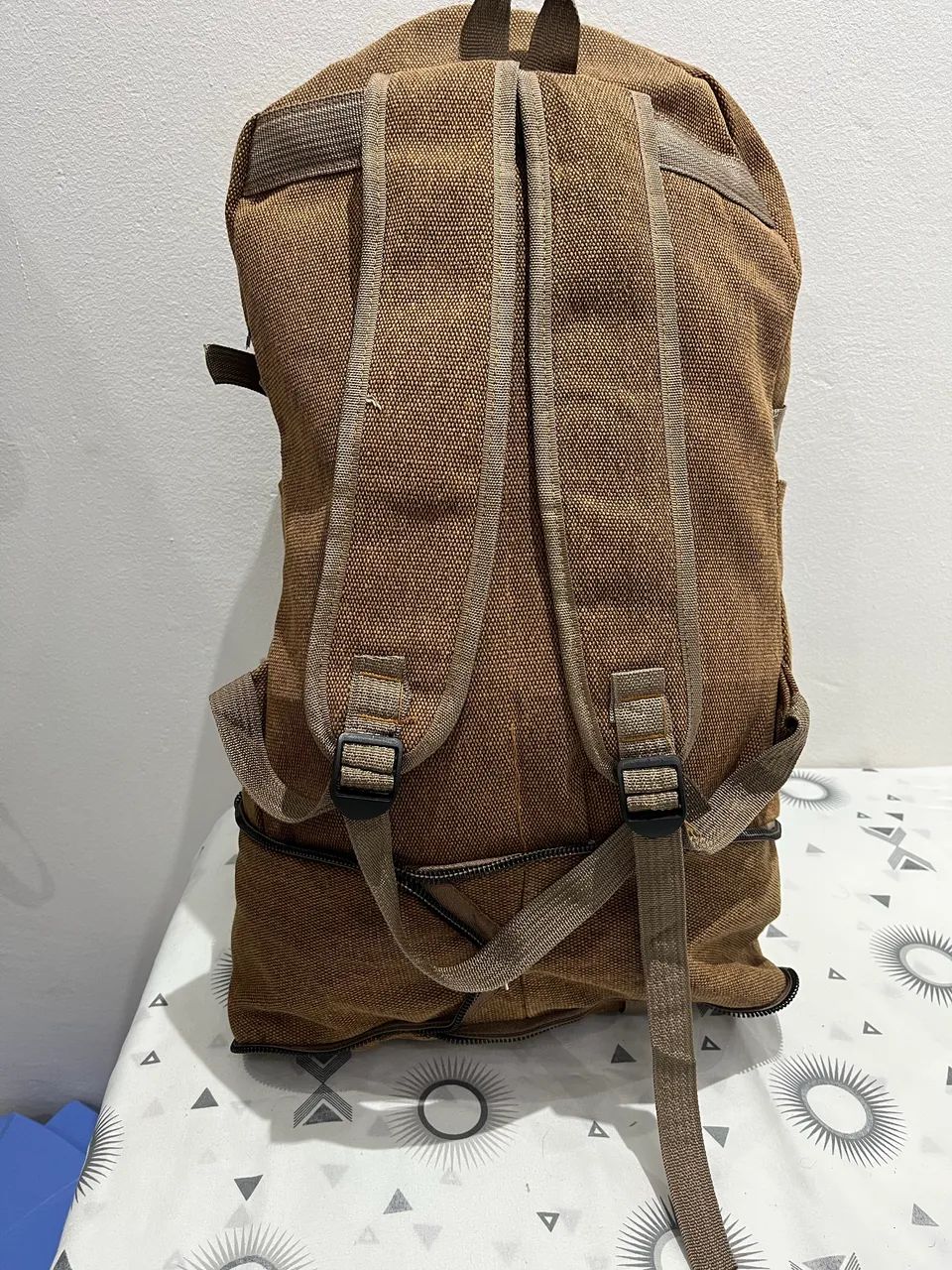 Mochila jeans/ marrom  - Foto 2