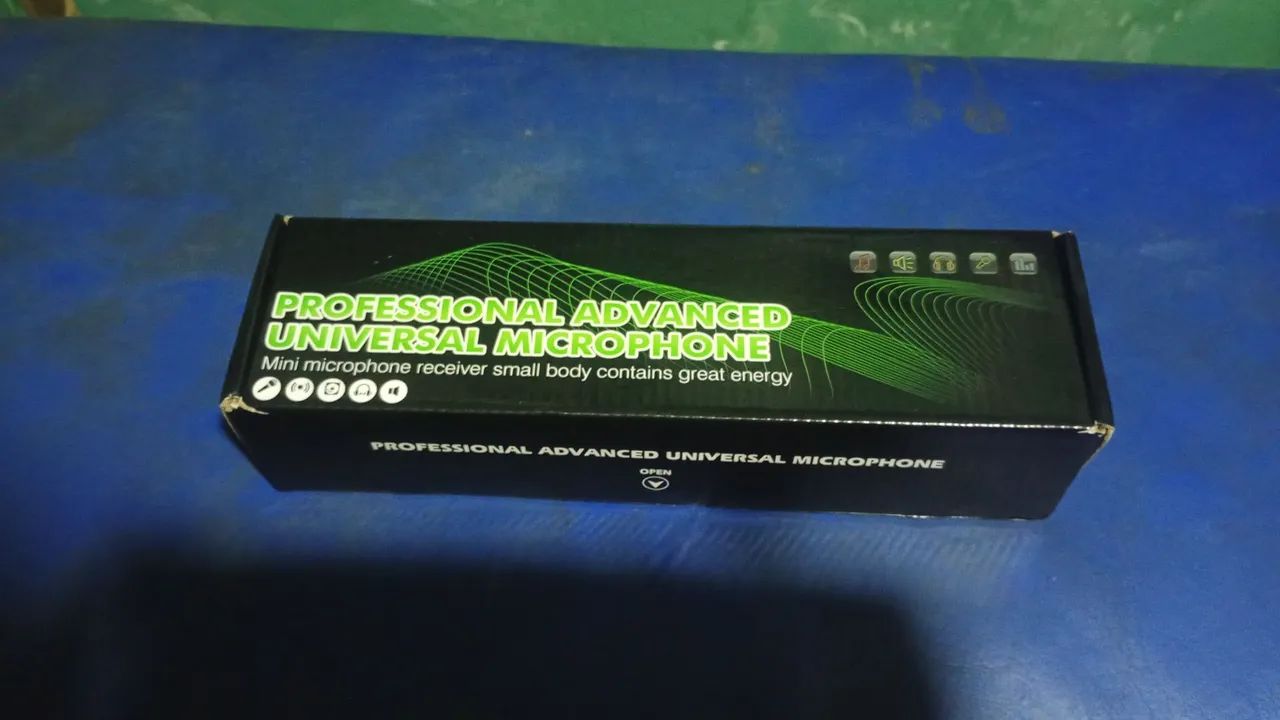 MICROFONE SEM FIO NOVO