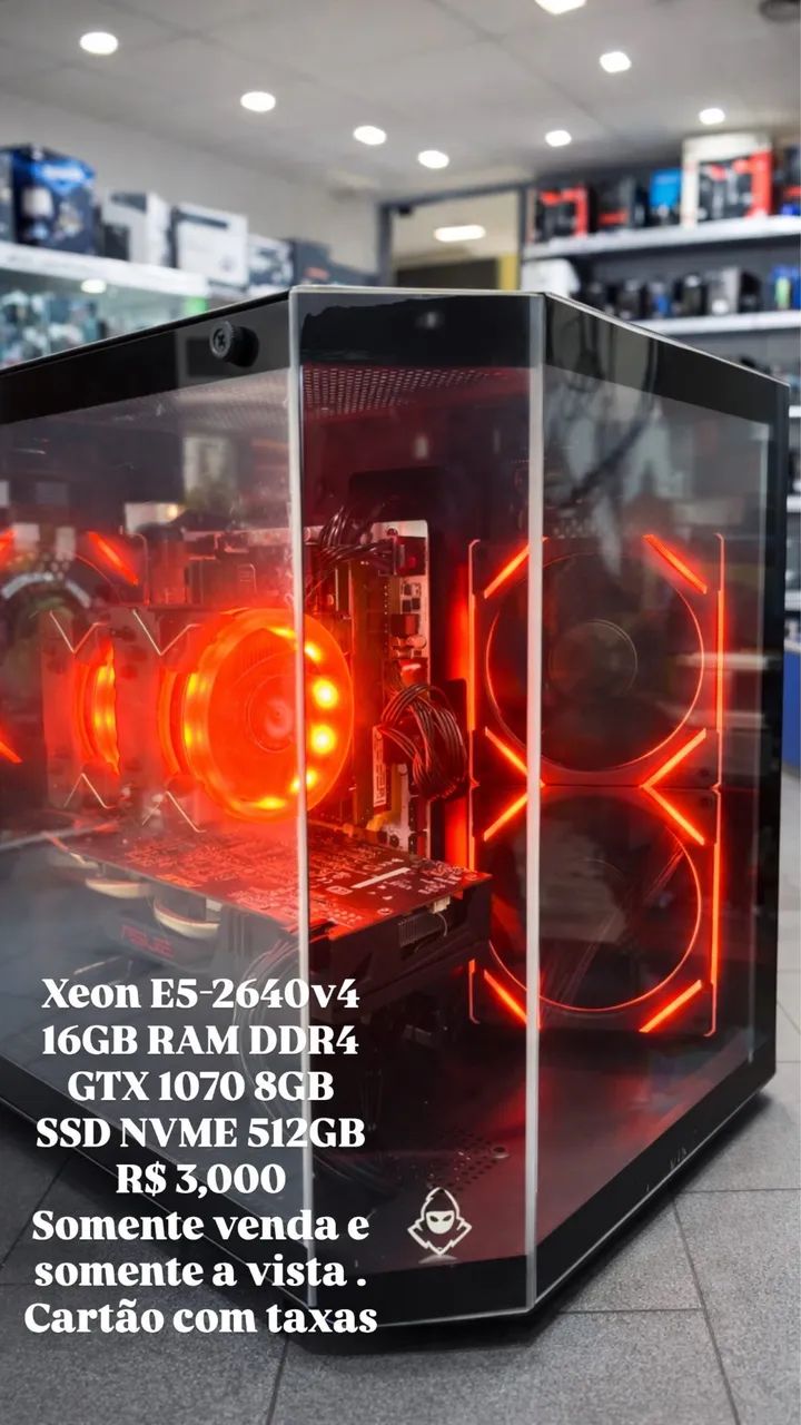 Xeon E5-2640v4 16GB RAM DDR4  GTX 1070 8GB SSD NVME 512GB