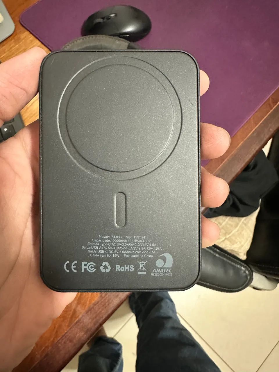 Power Bank Hrebos 22,5W Fast Charging com Display Digital - Foto 3