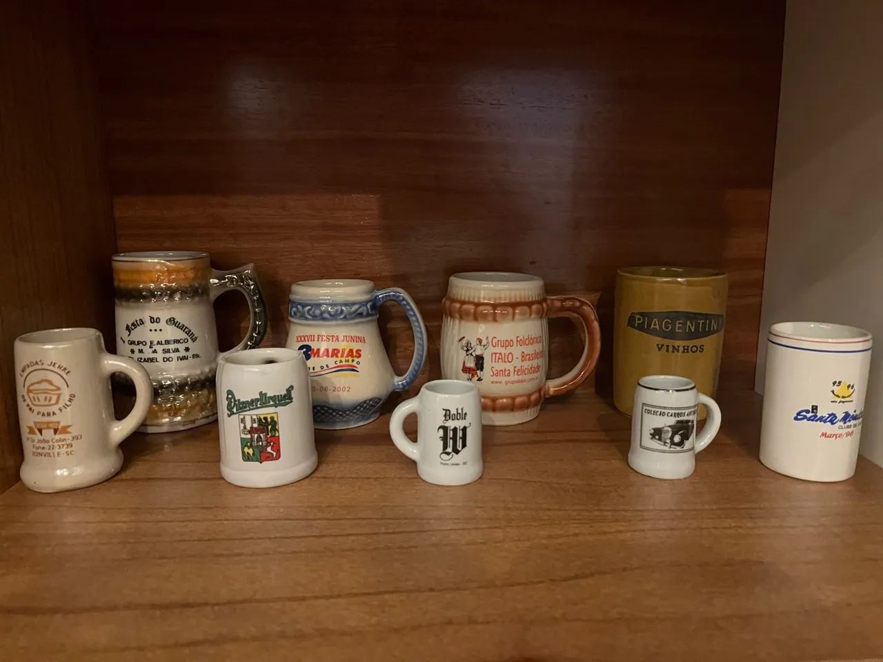 Coleção mini canecos de chopp