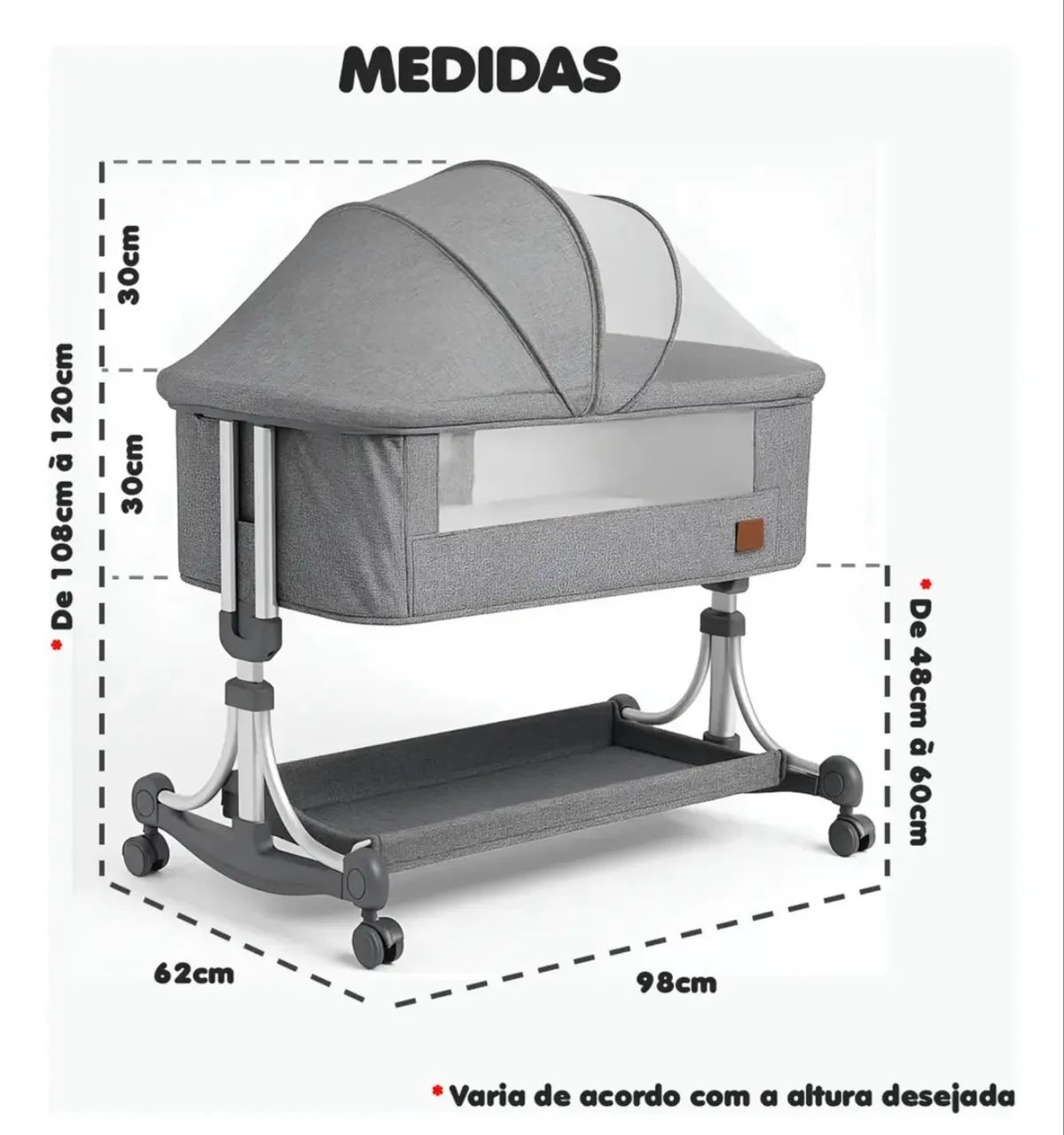 Berço para bebê Moisés Pipdip - Foto 2