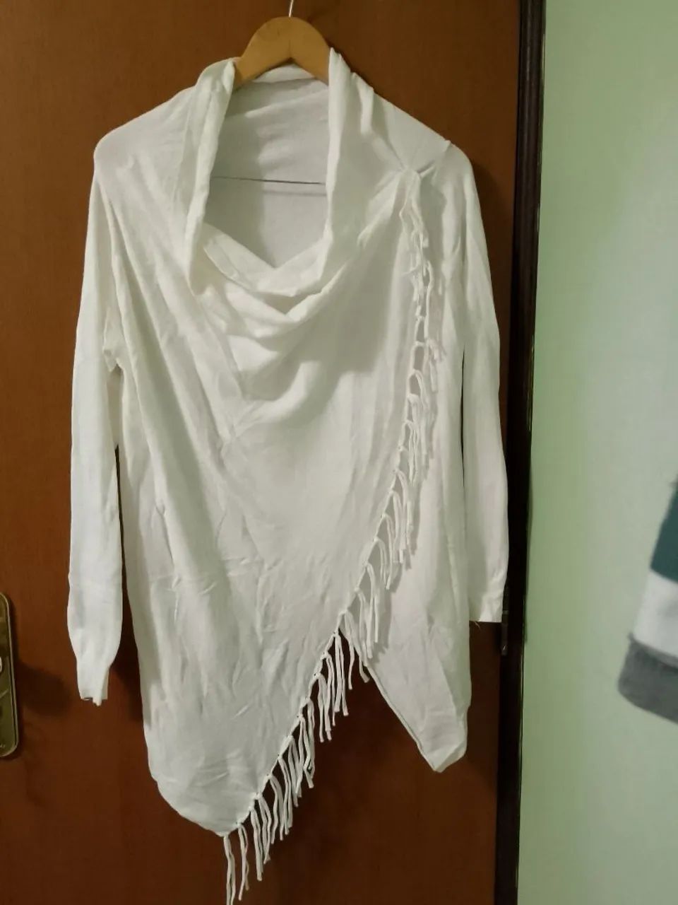 Cardigã branco Tam M. novo - Foto 3