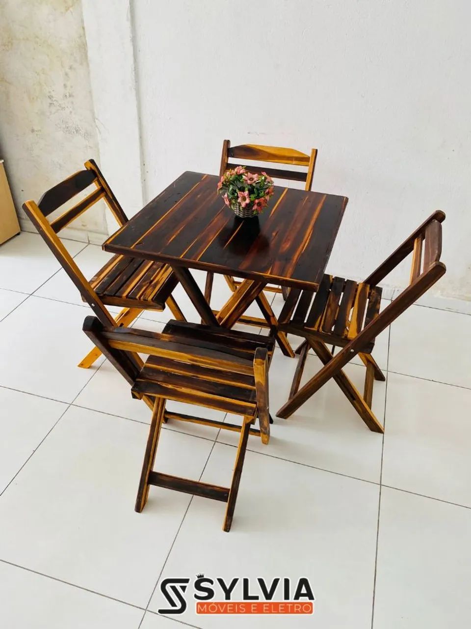 Conjunto dobrável invernizada 