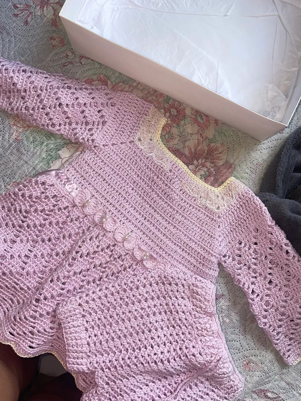 Roupa vestido crochê  - Foto 2