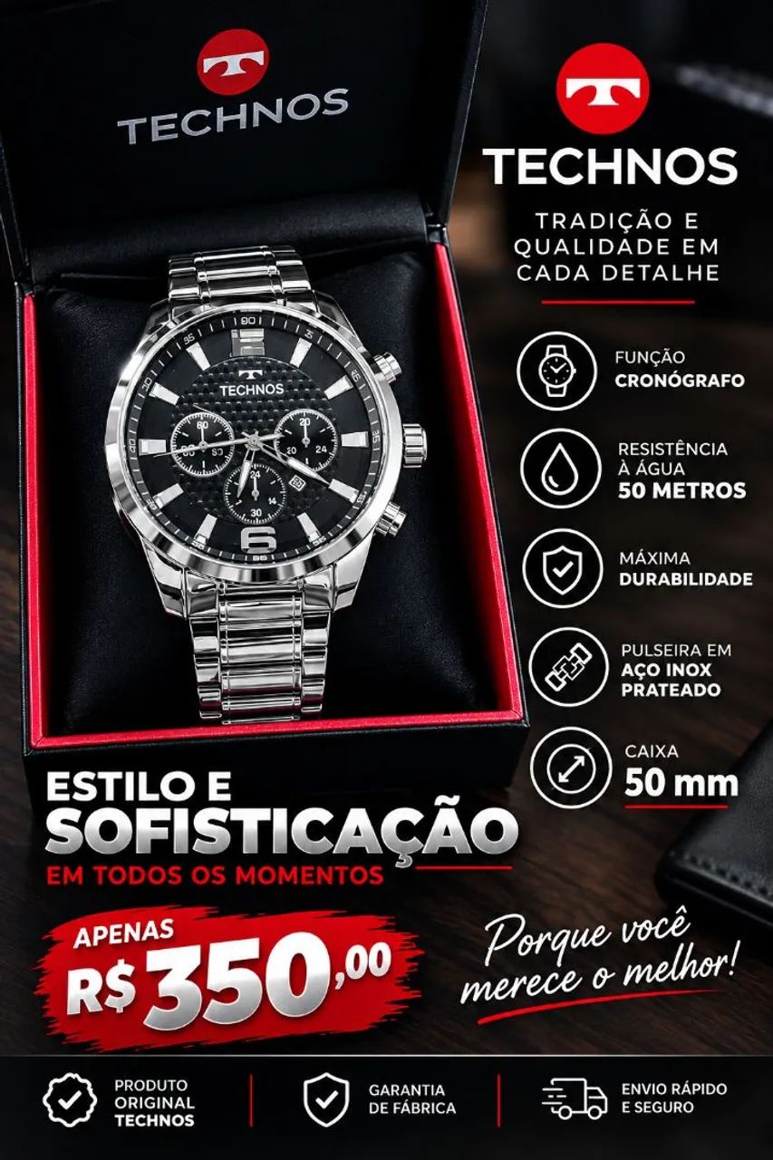 Relógio original technos masculinos  - Foto 2