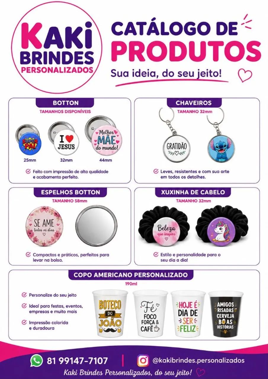 Brindes Personalizados para Eventos e Empresas - Kaki Brindes<br>