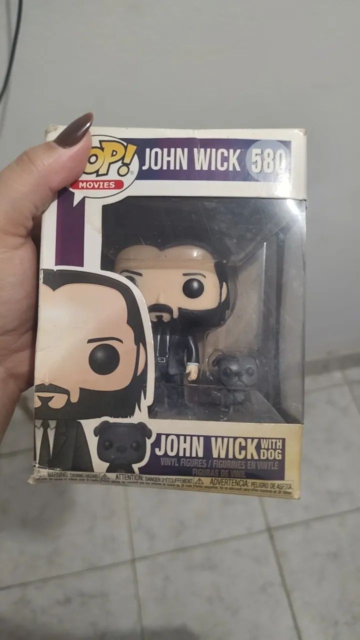 Funko Pop John Wick com cachorro 