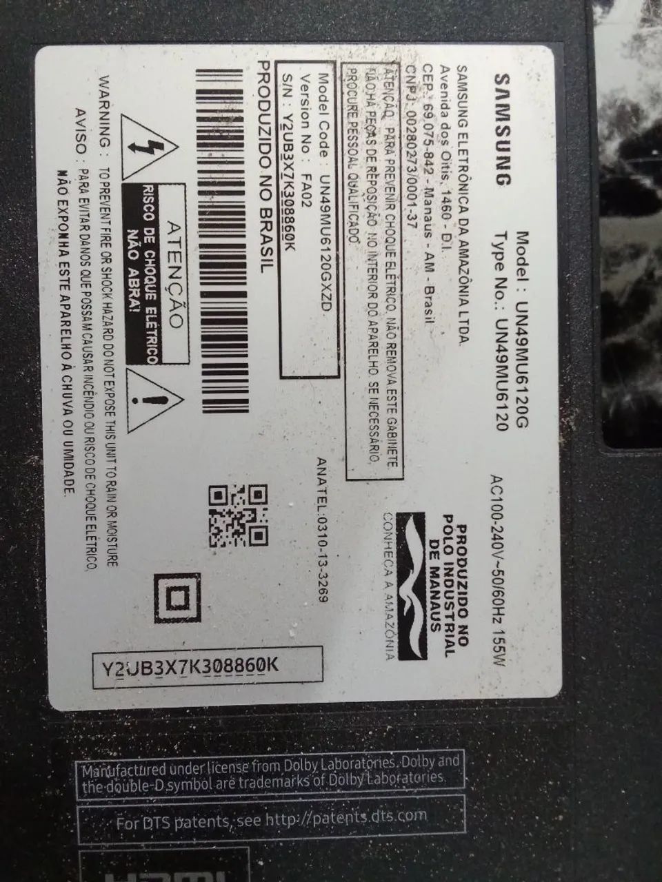 Placa completa com alto falante e leds pra tv Samsung  50 polegadas - Foto 6