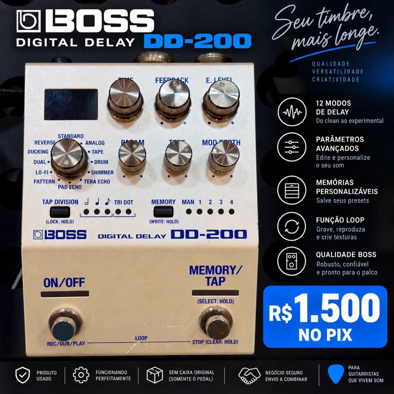 Pedal BOSS DD-200